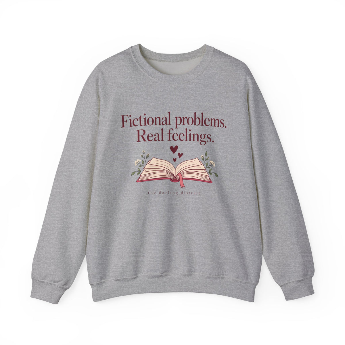 Fictional Problems, Real Feelings Reading Sweatshirt