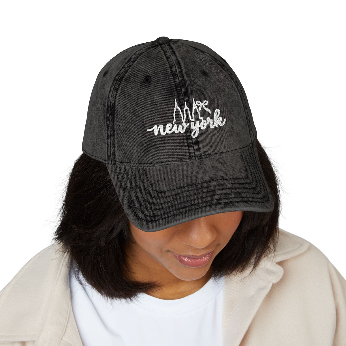 Vintage Embroidered 'New York' Cap