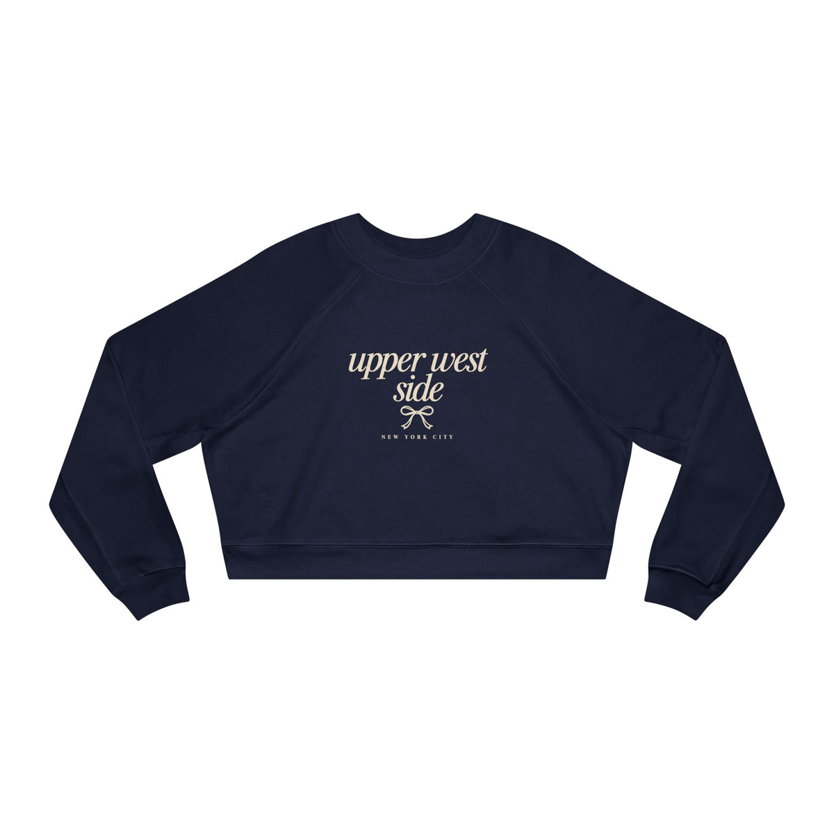 Upper West Side Cropped Pullover — Women's Cozy Fleece Sweatshirt