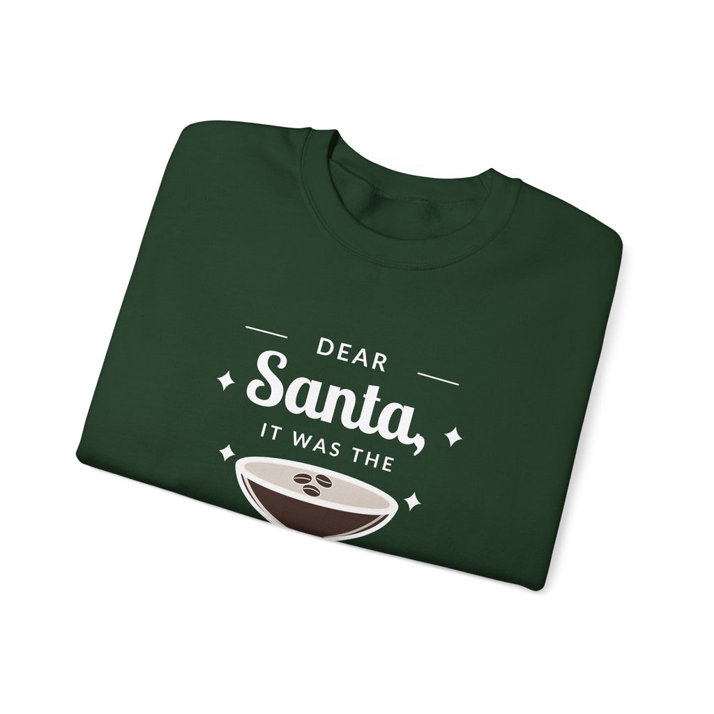Dear Santa Espresso Martini Christmas Sweatshirt