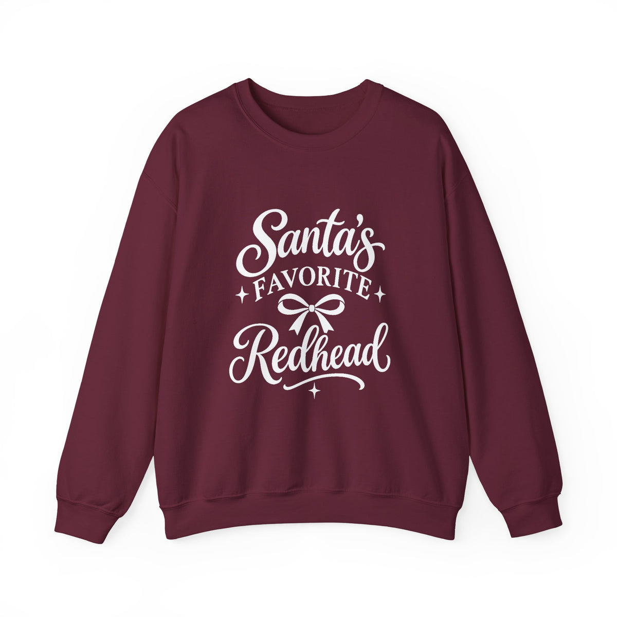 Santa’s Favorite Redhead Christmas Crewneck Sweatshirt