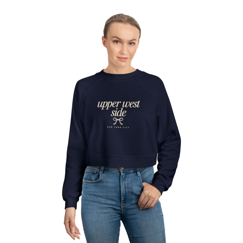 Upper West Side Cropped Pullover — Women's Cozy Fleece Sweatshirt