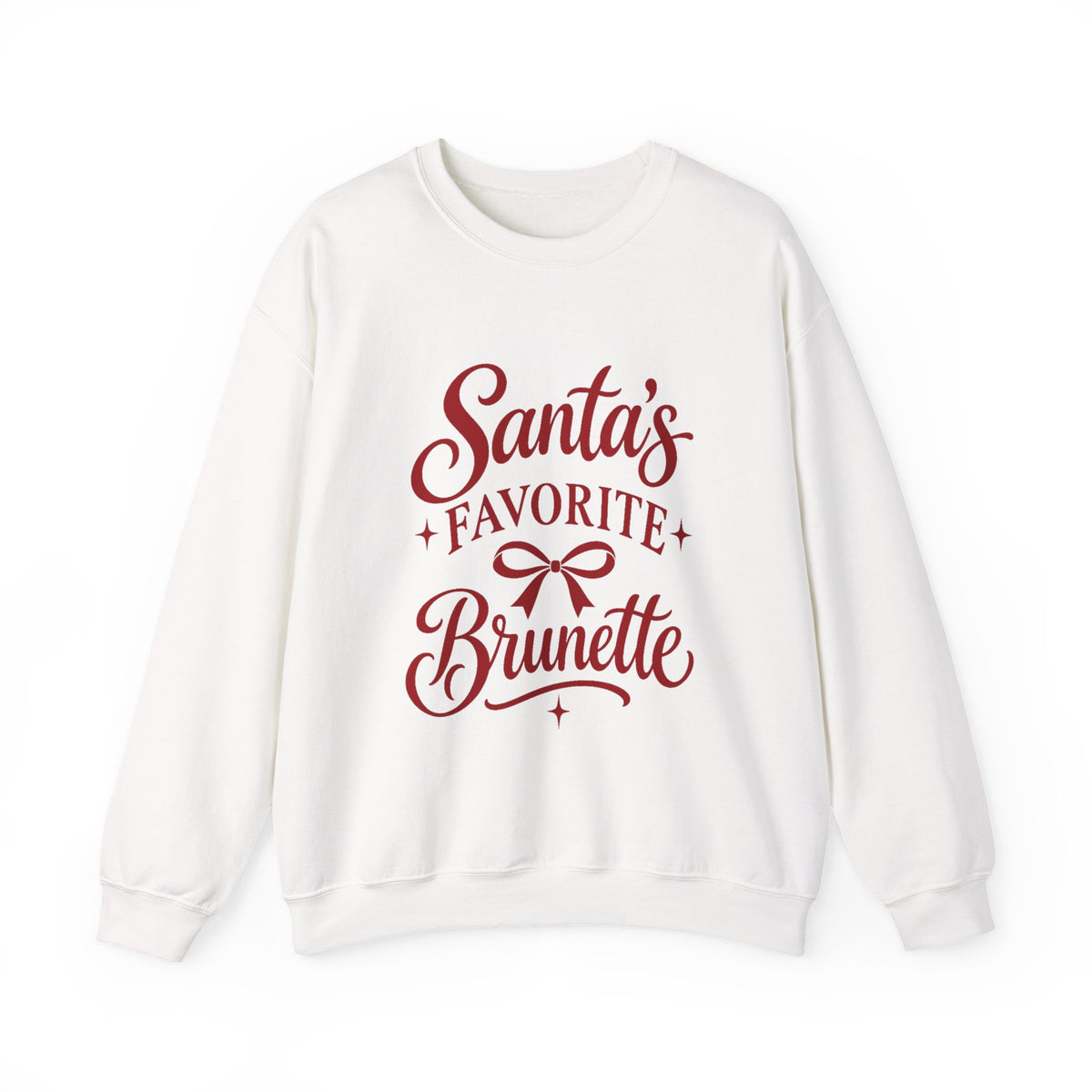 Santa’s Favorite Brunette Christmas Sweatshirt