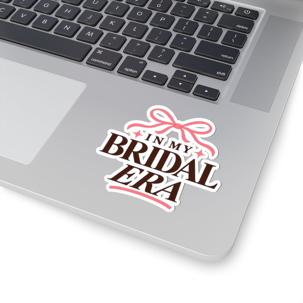 In My Bridal Era Kiss-Cut Sticker — Bachelorette Bridal Sticker with Pink Bow