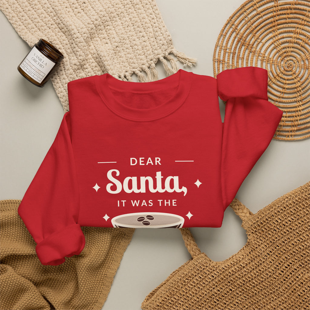 Dear Santa Espresso Martini Christmas Sweatshirt