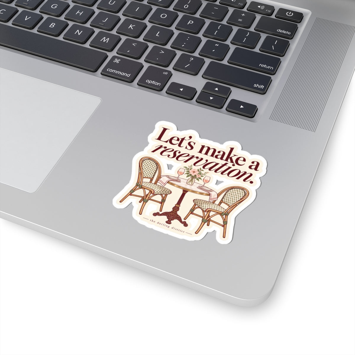 Let’s Make a Reservation Kiss-Cut Sticker