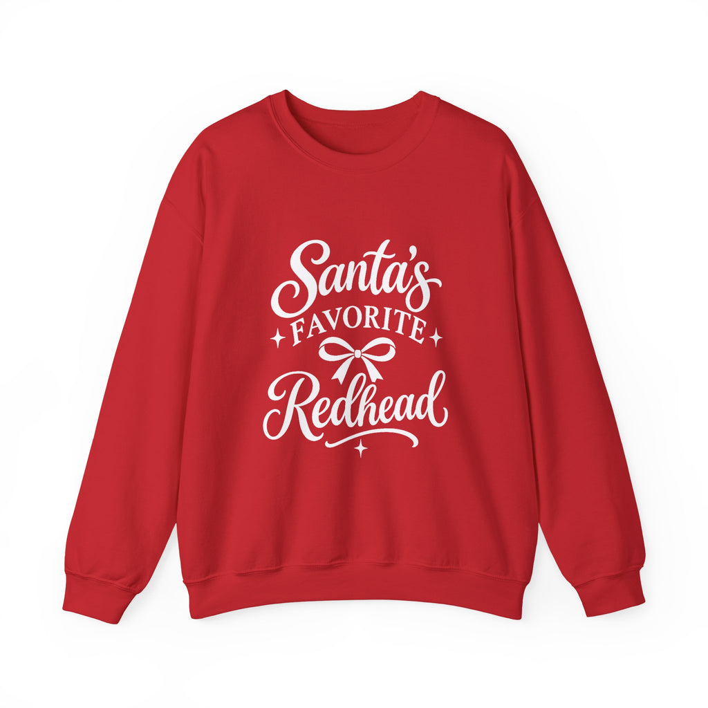 Santa’s Favorite Redhead Christmas Crewneck Sweatshirt