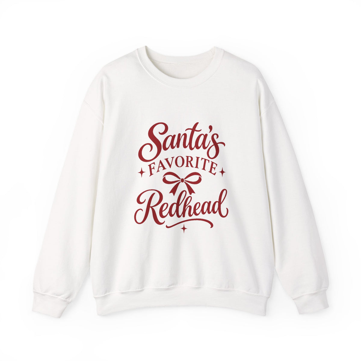 Santa’s Favorite Redhead Christmas Crewneck Sweatshirt