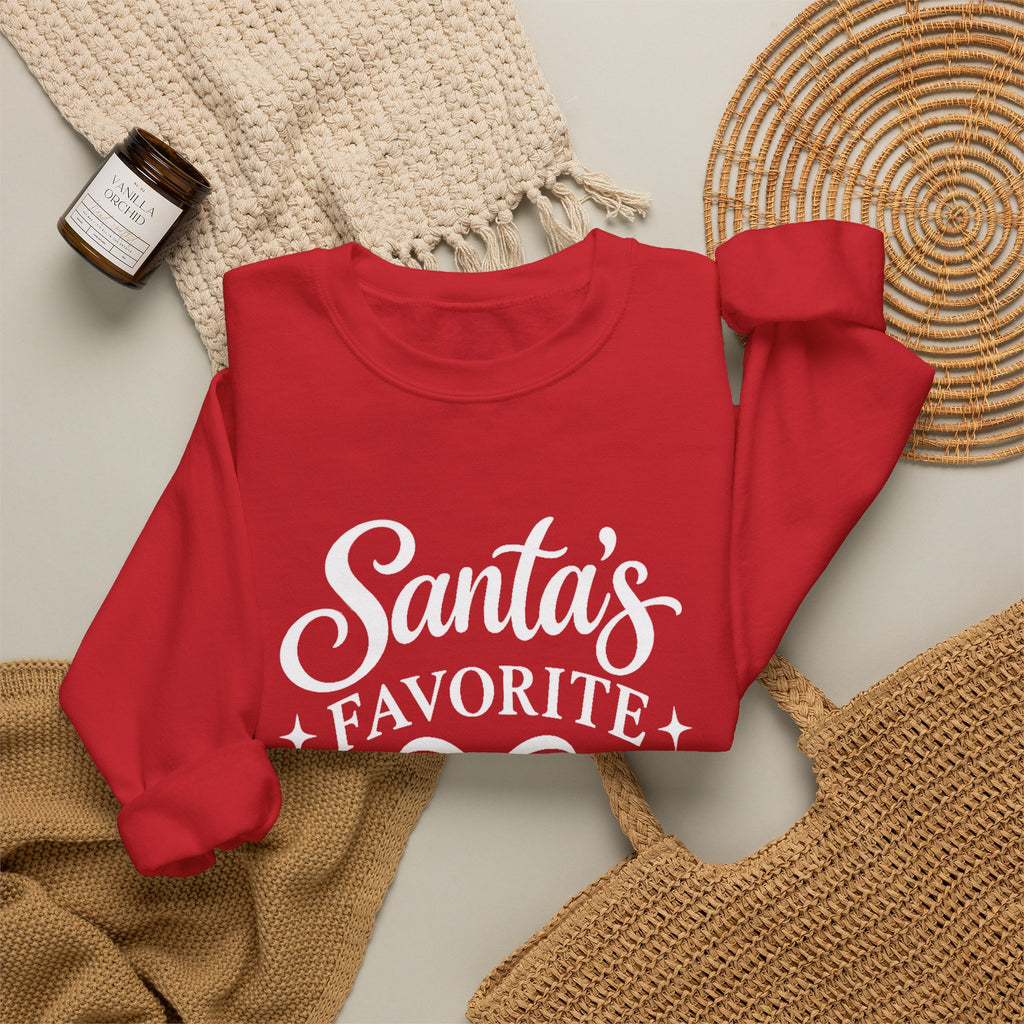 Santa’s Favorite Blonde Christmas Sweatshirt