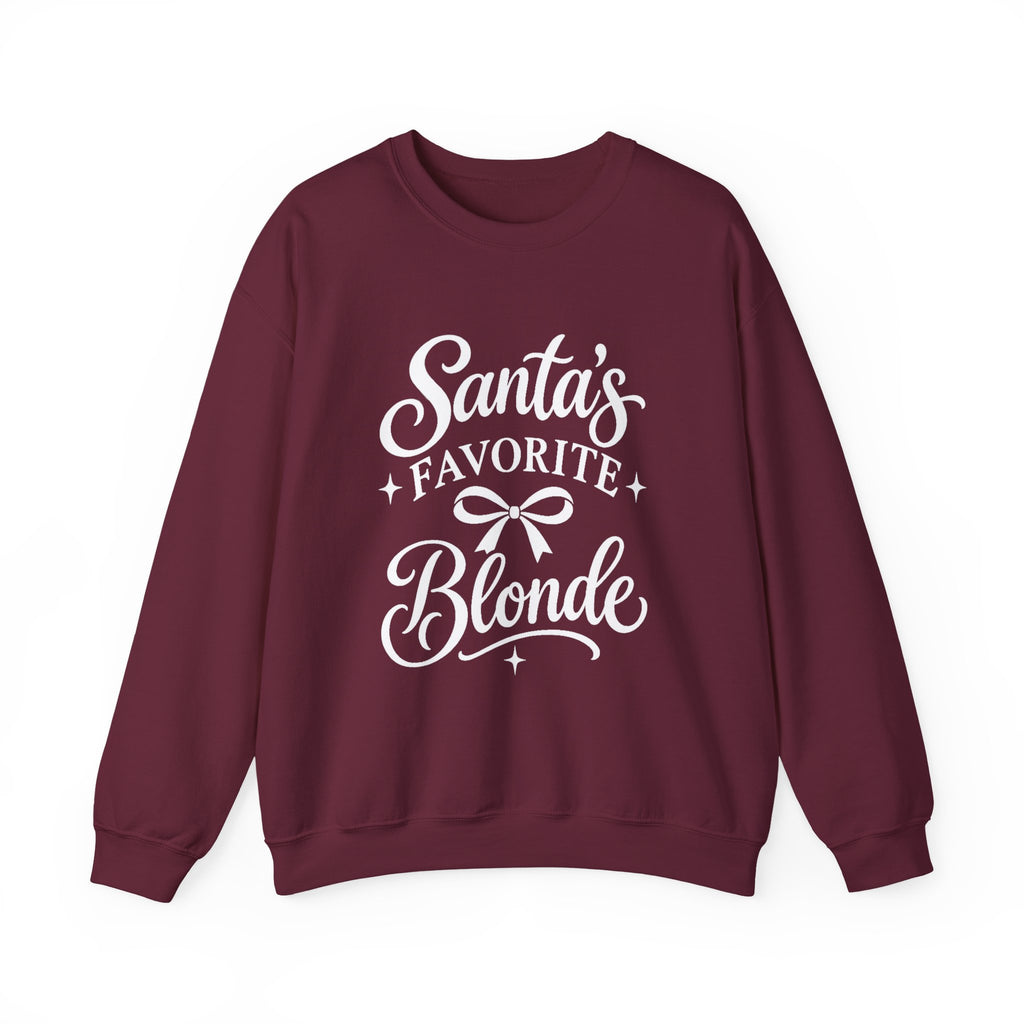 Santa’s Favorite Blonde Christmas Sweatshirt
