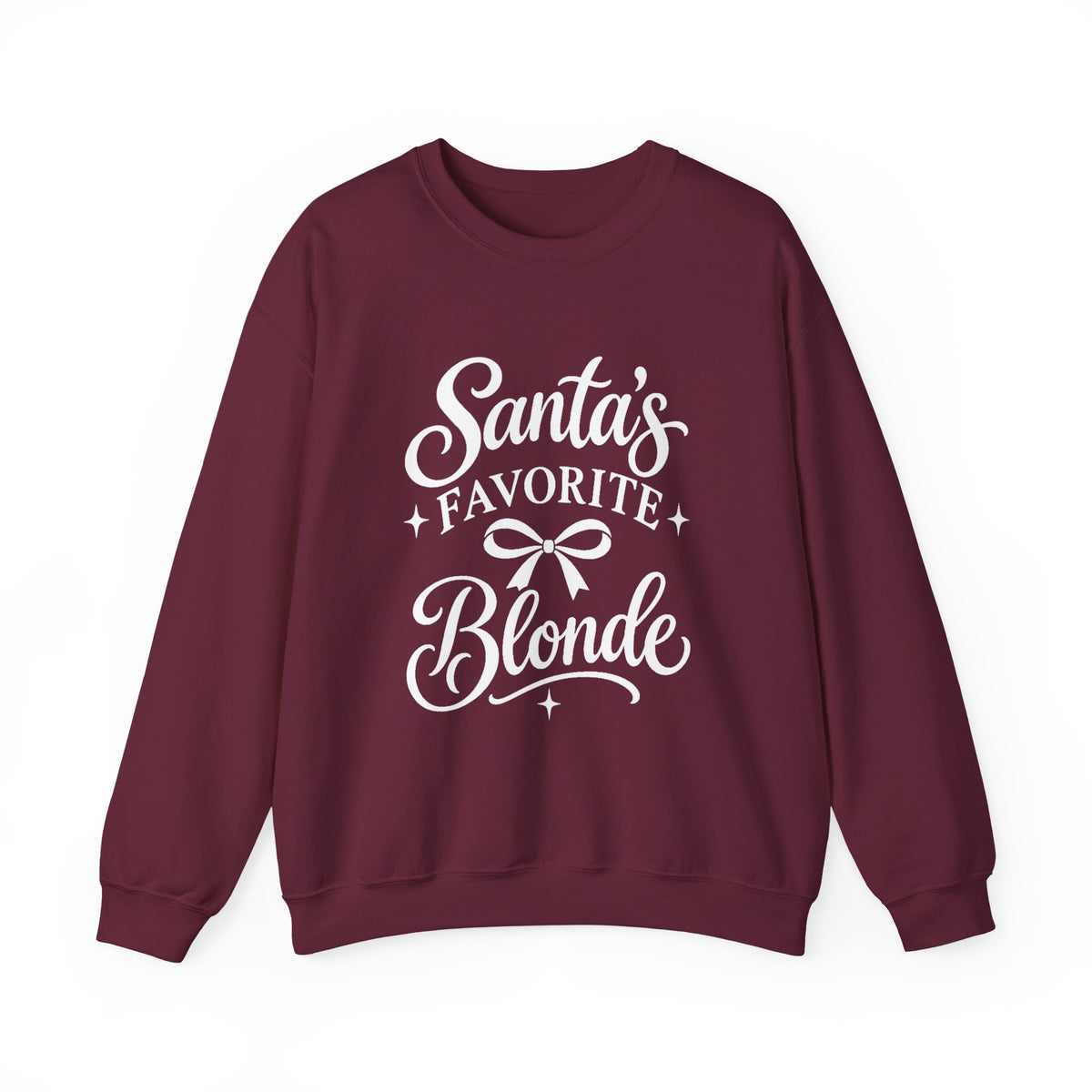 Santa’s Favorite Blonde Christmas Sweatshirt