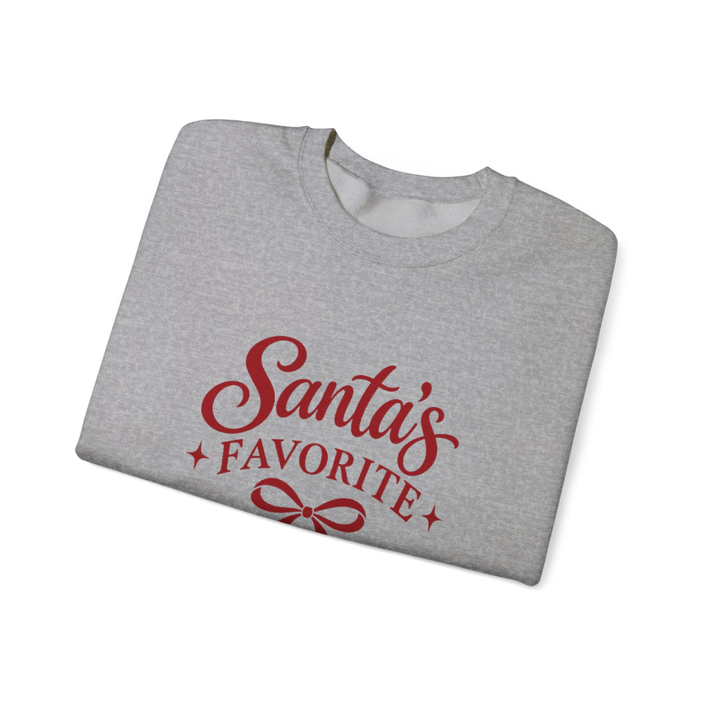 Santa’s Favorite Redhead Christmas Crewneck Sweatshirt