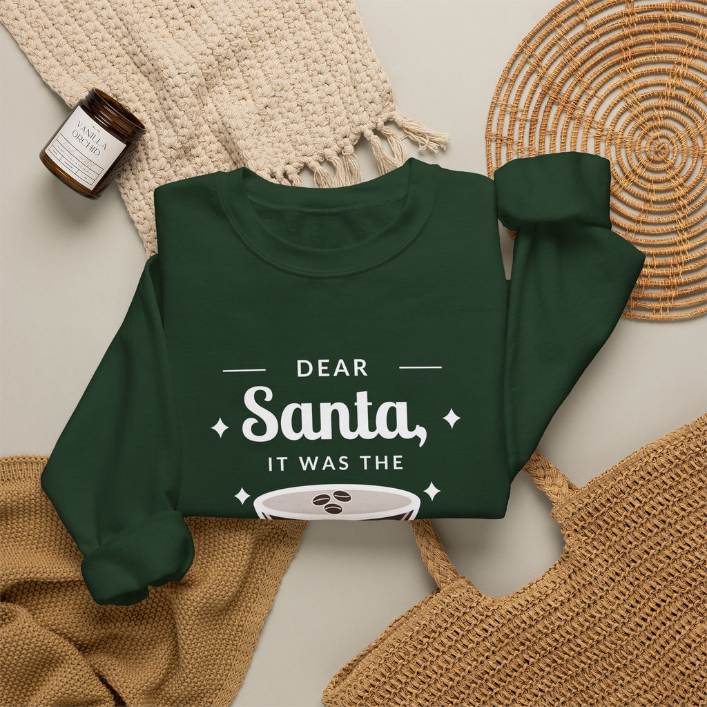 Dear Santa Espresso Martini Christmas Sweatshirt