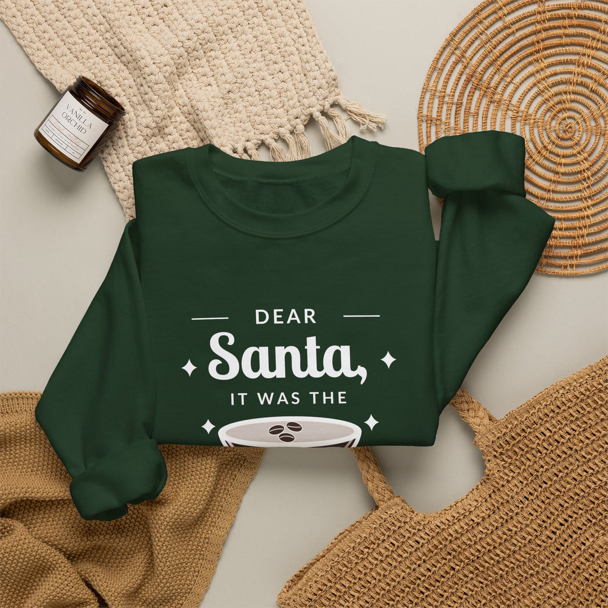 Dear Santa Espresso Martini Christmas Sweatshirt