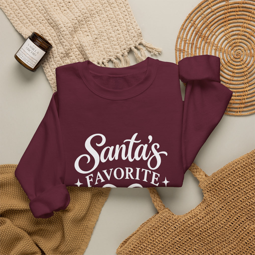 Santa’s Favorite Redhead Christmas Crewneck Sweatshirt