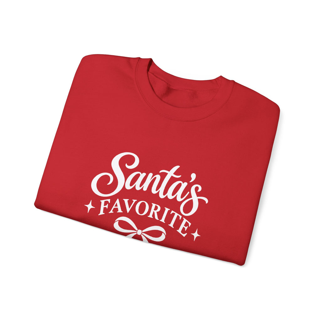 Santa’s Favorite Redhead Christmas Crewneck Sweatshirt