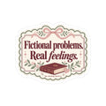 Fictional Problems, Real Feelings Bookish Kiss-Cut Sticker